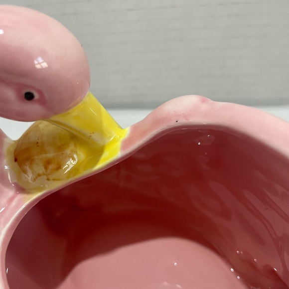 Vintage Nancy Pew Giftwares Japan 8207 Baby Nursery Planter Stork Baby 2 Bears - Picture 5 of 8